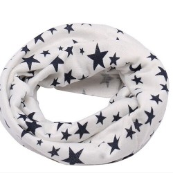 Kids round cotton scarf - stars printedHats & caps