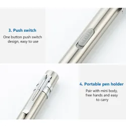 Mini USB flashlight - nursing - doctors - stainless steelTorches