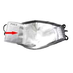 Protective face / mouth mask - with 2 PM25 activated carbon filters - reusableMouth masks