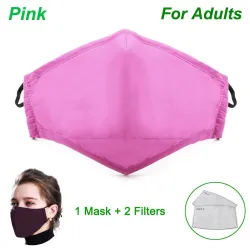 Protective face / mouth mask - with 2 PM25 activated carbon filters - reusableMouth masks