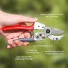 AIRAJ - professional pruning secateur - sharp garden scissorsGarden