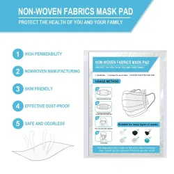 Replaceable face mask filter - filter padMouth masks