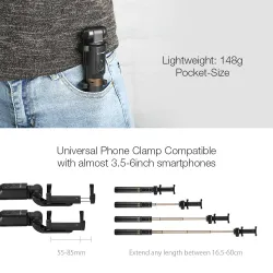 3 in 1 - wireless mini tripod / selfie stick - Bluetooth - for SmartphoneSelfie sticks