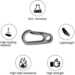 Mini carabiner - clip - hook - keychain - for bottles / keys - 5 piecesSurvival tools