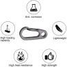 Mini carabiner - clip - hook - keychain - for bottles / keys - 5 piecesSurvival tools