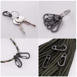Mini carabiner - clip - hook - keychain - for bottles / keys - 5 piecesSurvival tools