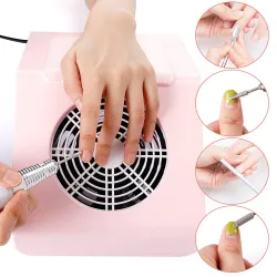 Nail dust collector - manicure / pedicure - with 2 dust collecting bags - 40WEquipment