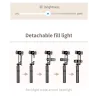 L15 - selfie stick - foldable mini tripod - with fill light - Bluetooth - remote shutterSelfie sticks