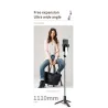 L15 - selfie stick - foldable mini tripod - with fill light - Bluetooth - remote shutterSelfie sticks