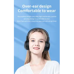 Zealot B570 - Bluetooth headphones - headset - LCD display - micro-SD slot - microphone - noise reductionHeadsets