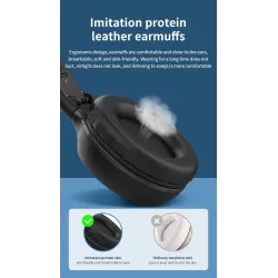 Zealot B570 - Bluetooth headphones - headset - LCD display - micro-SD slot - microphone - noise reductionHeadsets