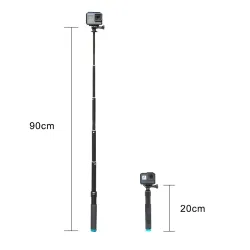 Extendable handheld selfie stick - telescoping pole - aluminum alloy - for GoPro / Xiaoyi / SJCAMSelfie sticks