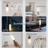 LED wooden wall light - infrared / night sensor - wireless - USB chargingWall lights