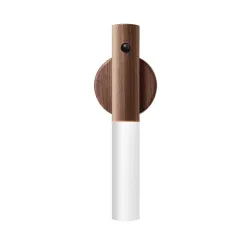 LED wooden wall light - infrared / night sensor - wireless - USB chargingWall lights