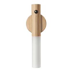 LED wooden wall light - infrared / night sensor - wireless - USB chargingWall lights