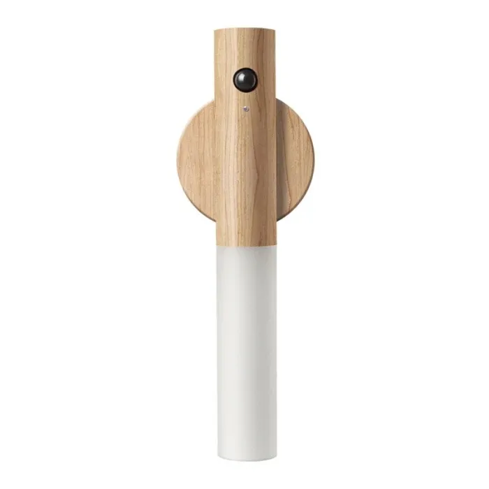 LED wooden wall light - infrared / night sensor - wireless - USB chargingWall lights