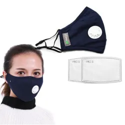 Protective face / mouth face mask - PM25 activated carbon filter - air valveMouth masks