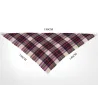 Plaid cashmere shawl - triangle shapeScarves