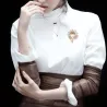 Crystal flower with rhinestones - elegant broochBrooches