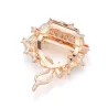 Crystal flower with rhinestones - elegant broochBrooches