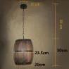 Vintage barrel - hanging ceiling lampWall lights