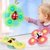 Baby rotatable toy - fidget spinner - with suction cup - 3 piecesFidget Spinner