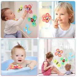 Baby rotatable toy - fidget spinner - with suction cup - 3 piecesFidget Spinner