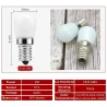 3W - E14 - AC 220V - LED - fridge bulb - 2 piecesE14