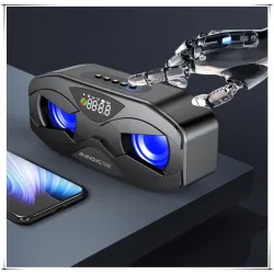 Bluetooth speaker - powerful bass - FM radio - TF card - LED - with displayBluetooth speakers