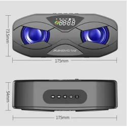 Bluetooth speaker - powerful bass - FM radio - TF card - LED - with displayBluetooth speakers
