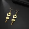 Trendy long earrings - mushroom / stars / moonEarrings