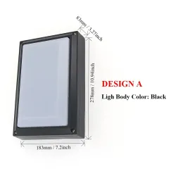 Modern LED outdoor light - wall mounted - with motion sensor - IP65 waterproof - 24WWall lights