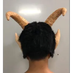 Lucifer with horns - Halloween latex face maskMasks