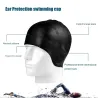 Silicone swimming cap - ears / long hair protection - waterproofSwimming