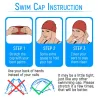 Silicone swimming cap - ears / long hair protection - waterproofSwimming