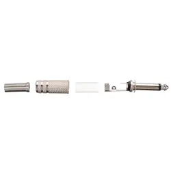 1/4" Mono audio jack metal - 6.35mm - 75 * 15mm - 10 piecesPlugs