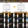 LED flame lamp - fire effect bulb - 3 modes - 5W - E27 - E12 - E14 - B22E14
