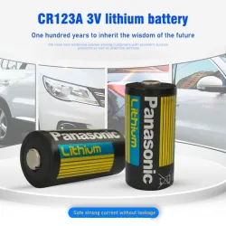 Panasonic - lithium battery - CR123A - 1400 mAh - 3V - 10 piecesBattery