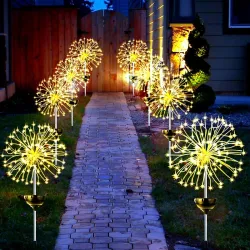LED fireworks - solar garden lamp - waterproofSolar lighting