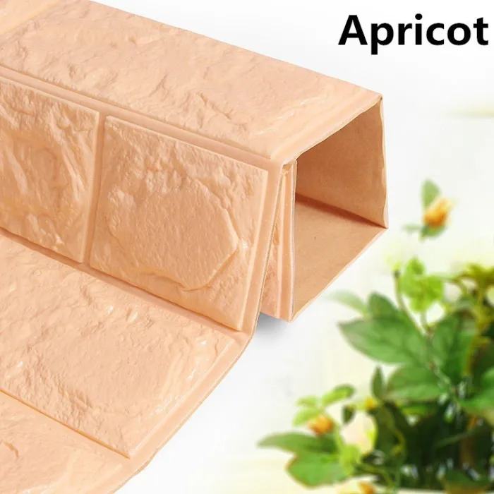 3D wall sticker - self adhesive foam - wallpaper - waterproof - brick design - 60 * 30cmWall stickers
