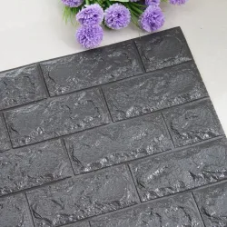 3D wall sticker - self adhesive foam - wallpaper - waterproof - brick design - 60 * 30cmWall stickers