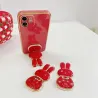 Foldable phone holder - stand - red Chinese bunnyHolders