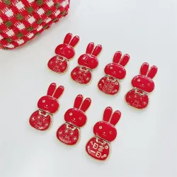 Foldable phone holder - stand - red Chinese bunnyHolders
