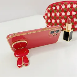 Foldable phone holder - stand - red Chinese bunnyHolders