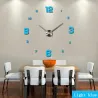 3D wall clock - acrylic DIY sticker - mirror effectWall stickers