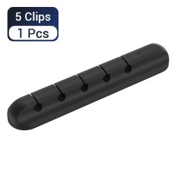 Black silicone cable organizer - with adhesive stickerAdhesives & Tapes