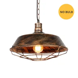 Vintage ceiling lamp - with metal shade - 110 - 220V - E27Ceiling lights