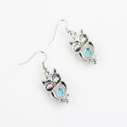 Vintage jewellery set with owls - earrings / necklace / braceletJewellery Sets
