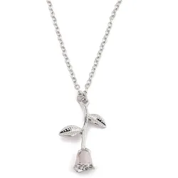 Elegant necklace with rose pendantNecklaces