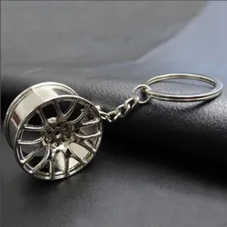Car wheel rim - keychainKeyrings
